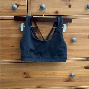 Black Lulu sports bra